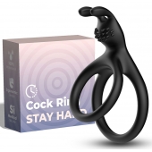 Черное эрекционное кольцо с подхватом мошонки - Boys of Toys - в Туле купить с доставкой