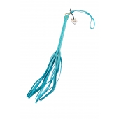 Голубая кожаная плеть - 50 см. - Pecado - купить с доставкой в Туле