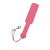 Розовый кожаный пэддл - 37 см. - Pecado - купить с доставкой в Туле