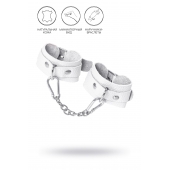 Белые узкие наручники-браслеты со скруглёнными углами - Pecado - купить с доставкой в Туле