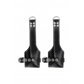 Черные подвесы с белой строчкой - Pecado - купить с доставкой в Туле