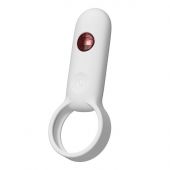 Белое эрекционное виброкольцо с пультом ДУ - Youvic - в Туле купить с доставкой