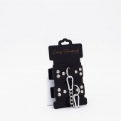 Черные кожаные оковы с регулируемыми ремешками - Crazy Handmade - купить с доставкой в Туле