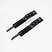 Черные кожаные оковы Sex - Crazy Handmade - купить с доставкой в Туле