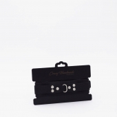 Черный ошейник из высококачественной натуральной кожи - Crazy Handmade - купить с доставкой в Туле