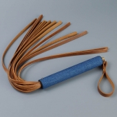 Плеть с джинсовой ручкой «Дикий Запад» - 60 см. - Sitabella - купить с доставкой в Туле