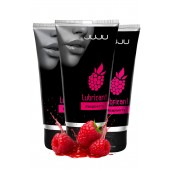 Набор из 3 съедобных лубрикантов JUJU со вкусом малины - JuJu - купить с доставкой в Туле