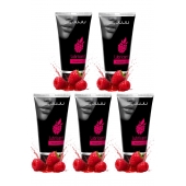 Набор из 5 съедобных лубрикантов JUJU со вкусом малины - JuJu - купить с доставкой в Туле