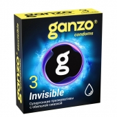 Супертонкие презервативы Ganzo Invisible - 3 шт. - Ganzo - купить с доставкой в Туле