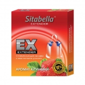 Стимулирующая насадка Sitabella Extender  Клубника - Sitabella - купить с доставкой в Туле