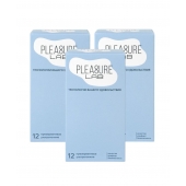Набор из 3 упаковок ультратонких презервативов Pleasure Lab (по 12 шт.) - Pleasure Lab - купить с доставкой в Туле