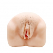 Телесный мастурбатор-вагина с оволосением и вибрацией - Baile - в Туле купить с доставкой