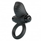 Черное эрекционное кольцо с вибрацией Adrien - Baile - в Туле купить с доставкой