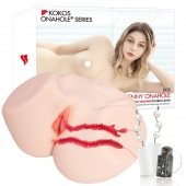 Мастурбатор-полуторс с двойным слоем материала и вибрацией Jenny Onahole Real Vagina - KOKOS - в Туле купить с доставкой