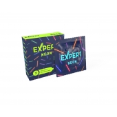 Светящиеся в темноте презервативы Expert Neon - 3 шт. - Expert - купить с доставкой в Туле