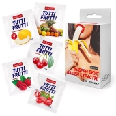 Набор из 5 саше съедобных смазок Tutti-Frutti - Биоритм - купить с доставкой в Туле