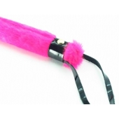 Нежная плеть с розовым мехом BDSM Light - 43 см. - БДСМ Арсенал - купить с доставкой в Туле