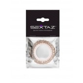 Эрекционное кольцо с бежевыми «ресничками» - Sextaz - в Туле купить с доставкой