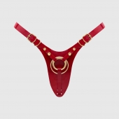 Красный пояс для фиксации насадок Strap-On-Me Leatherette Harness Fabulous - Strap-on-me - купить с доставкой в Туле