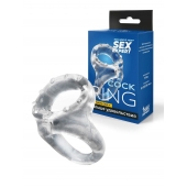 Прозрачное двойное эрекционное кольцо - Sex Expert - в Туле купить с доставкой
