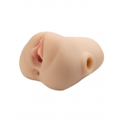 Телесный мастурбатор с вибрацией Double Pounder Vibrating Squeeze Stroker - Pipedream - в Туле купить с доставкой