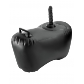 Черное надувное кресло с платформой для фиксации дилдо Body Dock Inflatable Love Seat - Pipedream - купить с доставкой в Туле