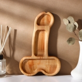 Деревянное блюдо для подачи в форме члена (25 х 16,5 х 1,7 см) - Сима-Ленд - купить с доставкой в Туле