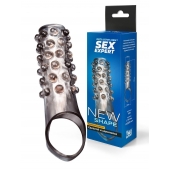 Дымчатая насадка на пенис с выпуклостями - 11 см. - Sex Expert - в Туле купить с доставкой