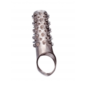 Дымчатая насадка на пенис с шипами и выпуклостями - 12 см. - Sex Expert - в Туле купить с доставкой