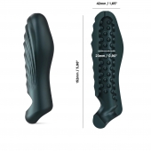 Серая силиконовая насадка на пенис с подхватом Manwan Ryzer - Manwan - в Туле купить с доставкой