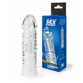 Прозрачная закрытая насадка на пенис - 17 см. - Sex Expert - в Туле купить с доставкой