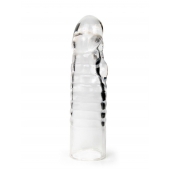 Прозрачная закрытая насадка на член - 15 см. - Sex Expert - в Туле купить с доставкой