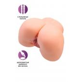 Телесный мастурбатор в форме попки с 2 любовными входами - No Name - в Туле купить с доставкой