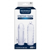 Набор из 2 прозрачных насадок на член Seductive Tickler Sleeves Set - NMC - в Туле купить с доставкой