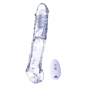 Прозрачная насадка-удлинитель Length Enhancer With Bullet с подхватом - 22,3 см. - NMC - в Туле купить с доставкой