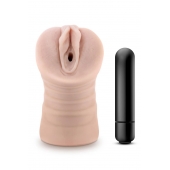 Телесный мастурбатор-вагина Ayumi с вибрацией - Blush Novelties - в Туле купить с доставкой