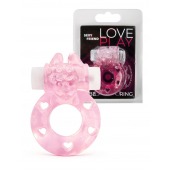 Розовое эрекционное виброкольцо в форме зайчика - 1137 - в Туле купить с доставкой