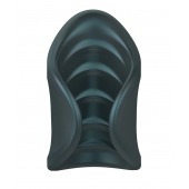 Серый сквозной мастурбатор с вибрацией Manwan Starter - Manwan - в Туле купить с доставкой