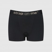 Черные трусики-боксеры для фиксации насадок Strap-on-me Harness Lingerie Allure - size M - Strap-on-me - купить с доставкой в Туле