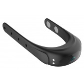 Черное эрекционное виброкольцо на ремешках - Boys of Toys - в Туле купить с доставкой