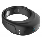Черное эрекционное виброкольцо на ремешках - Boys of Toys - в Туле купить с доставкой