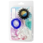 Набор из 3 эрекционных колец разного цвета и рельефа - Boys of Toys - в Туле купить с доставкой