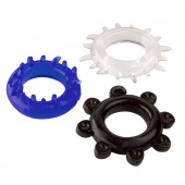 Набор из 3 эрекционных колец разного цвета и рельефа - Boys of Toys - в Туле купить с доставкой