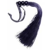 Черная силиконовая плетка - 25,4 см. - Boys of Toys - купить с доставкой в Туле