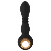 Черный вибратор с мощной поступательной стимуляцией Strong Thrusting Vibrator - Orion