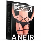 Черные стрепы на бёдра Aneir - Intoyou - купить с доставкой в Туле