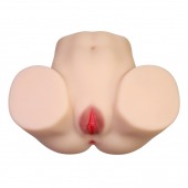 Телесный мастурбатор с 2 любовными отверстиями Olivia - Baile - в Туле купить с доставкой