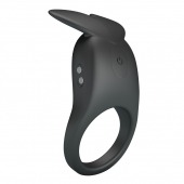 Черное перезаряжаемое виброкольцо Carlton - Baile - в Туле купить с доставкой