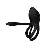 Черное эрекционное виброкольцо Bayek с пультом ДУ - Zalo - в Туле купить с доставкой