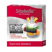 Стимулирующая насадка Sitabella Extender  Красный молодец - Sitabella - купить с доставкой в Туле